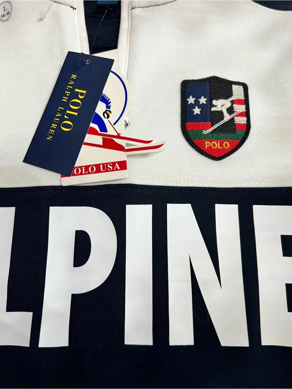Boys Ralph Lauren Navy/White/Red Alpine Crest Pullover